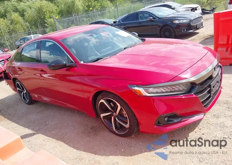 2021 Honda Accord Sport из США, поврежденный, VIN 1HGCV1F30MA079872